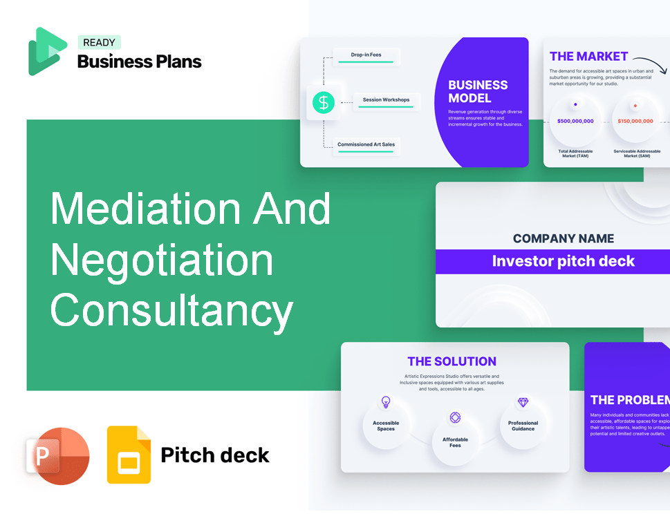 Mediation And Negotiation Consultancy Pitch Deck