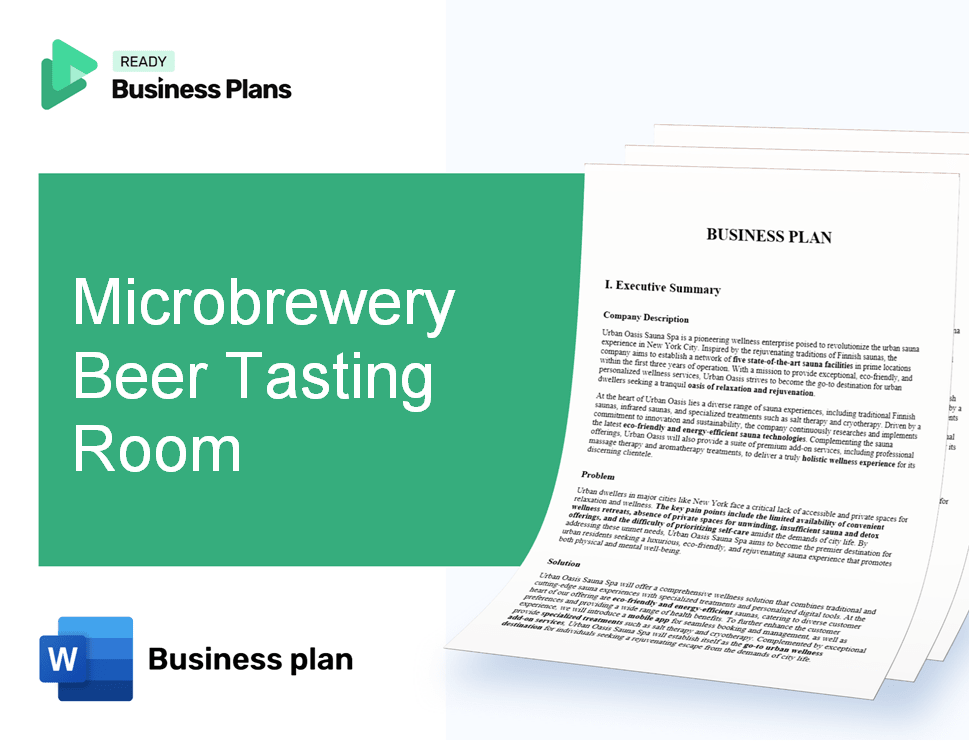Microbrewery Beer Tasting Room Business Plan
