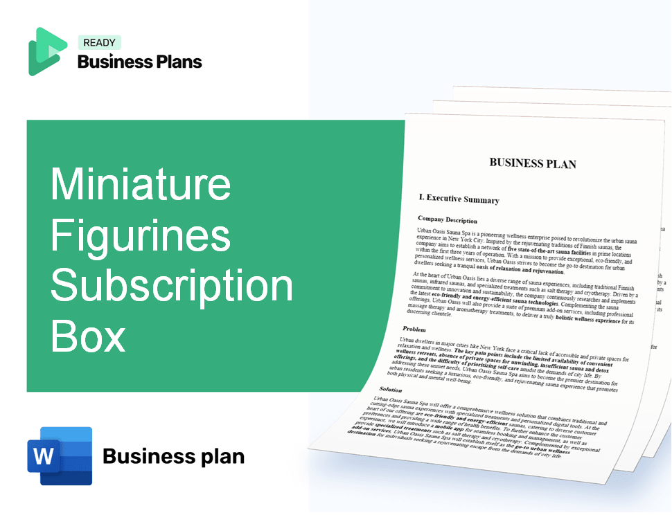 Miniature Figurines Subscription Box Business Plan