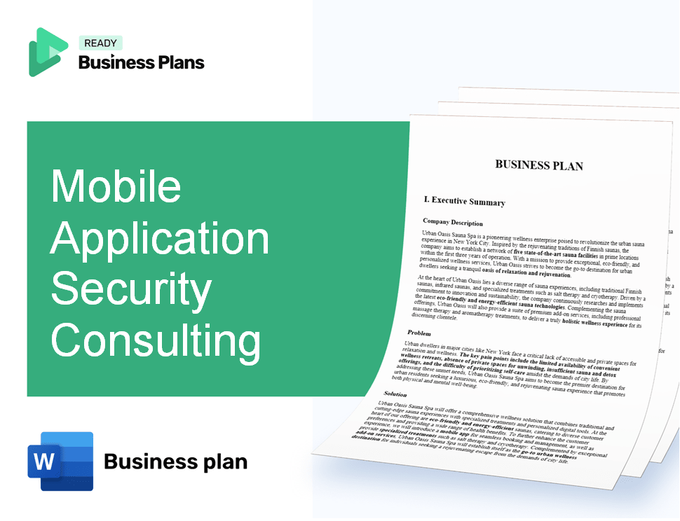 Mobile Application Security Consulting Business Plan