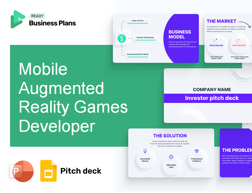 Mobile Augmented Reality Games Developer Pitch Deck