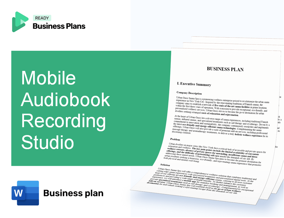 Mobile Audiobook Recording Studio Business Plan