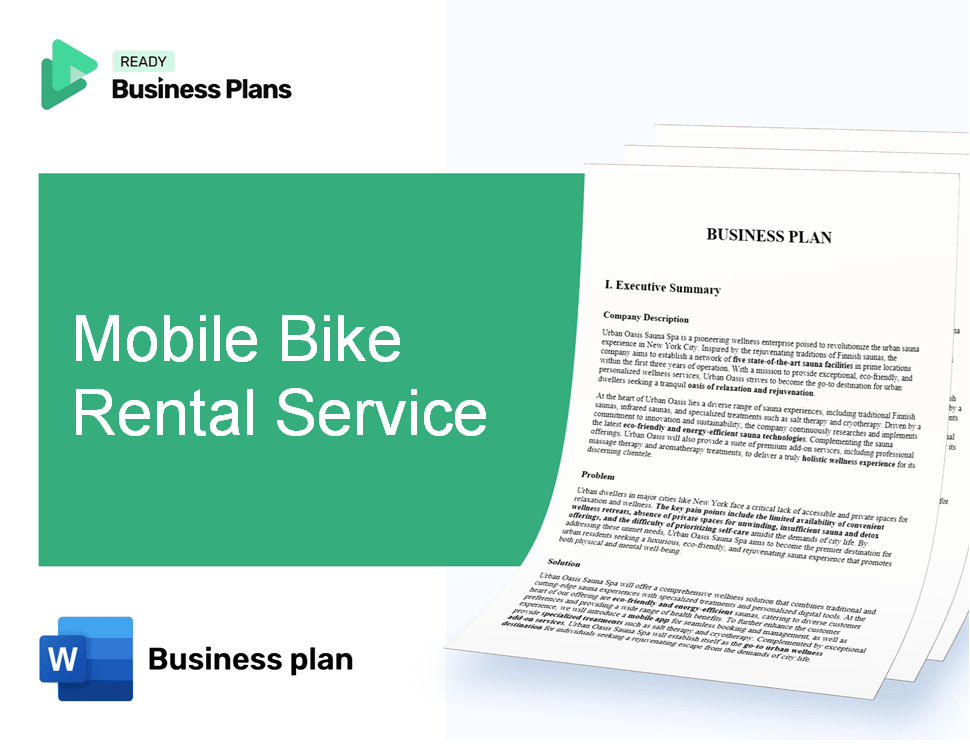 Mobile Bike Rental Service Business Plan