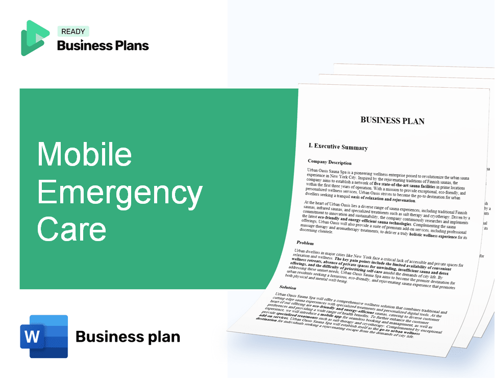 Mobile Emergency Care Business Plan