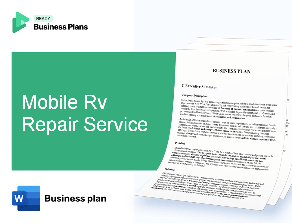 Mobile Rv Repair Service Business Plan