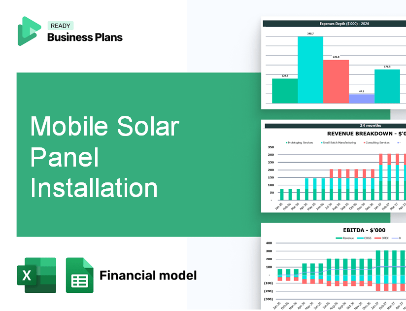 Mobile Solar Panel Installation Financial Model