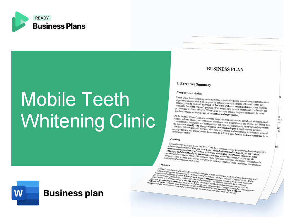 Mobile Teeth Whitening Clinic Business Plan