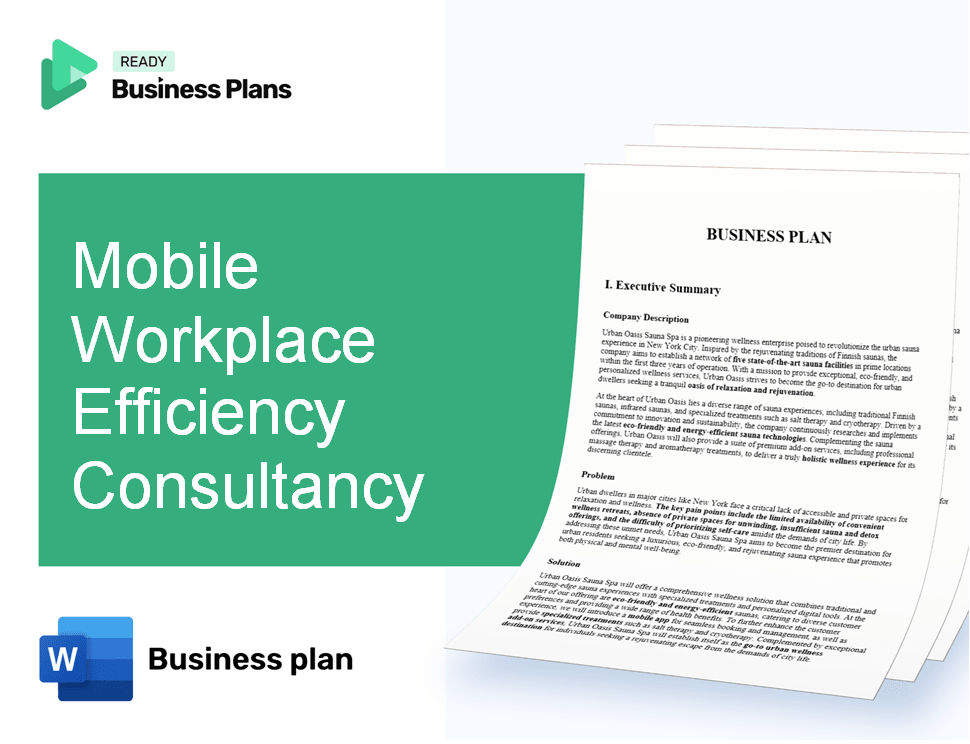 Mobile Workplace Efficiency Consultancy Business Plan