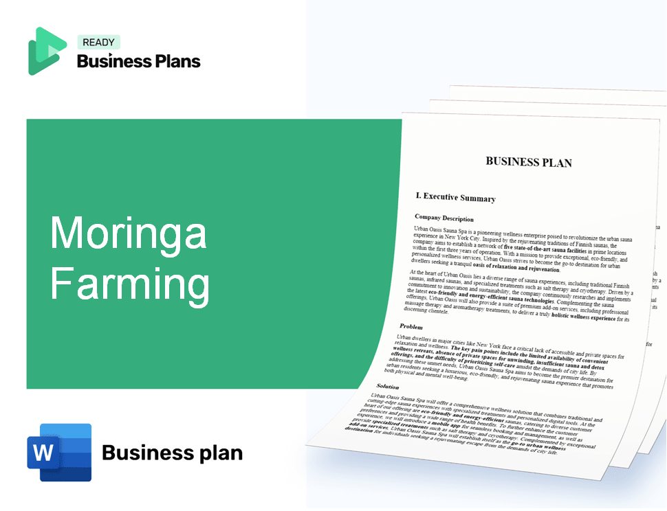 Moringa Farming Business Plan