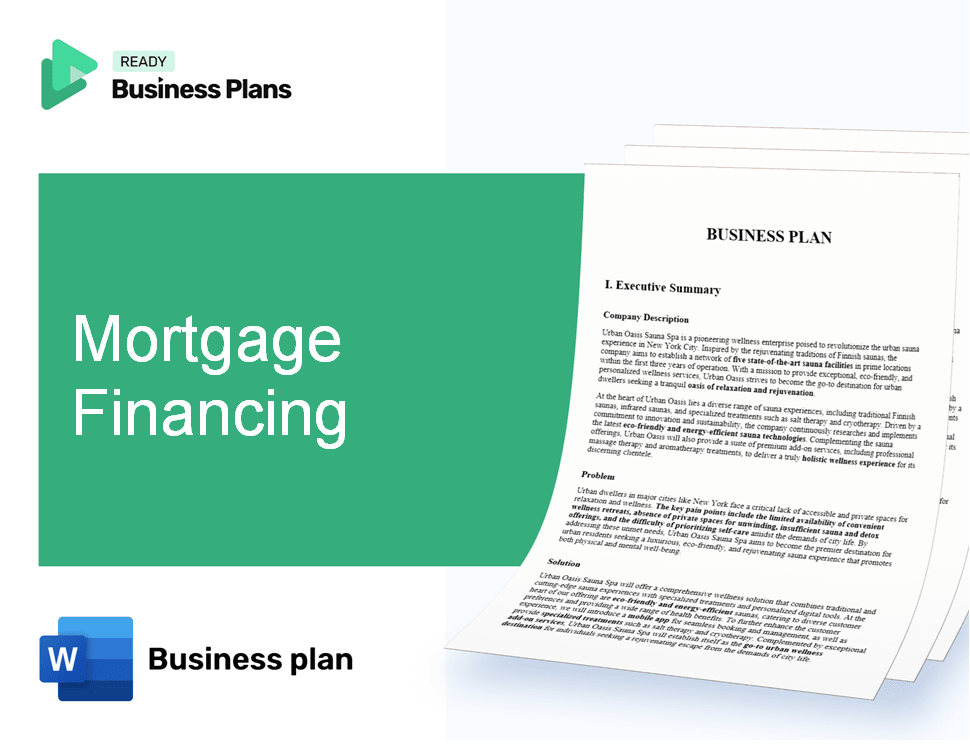 Mortgage Financing Business Plan