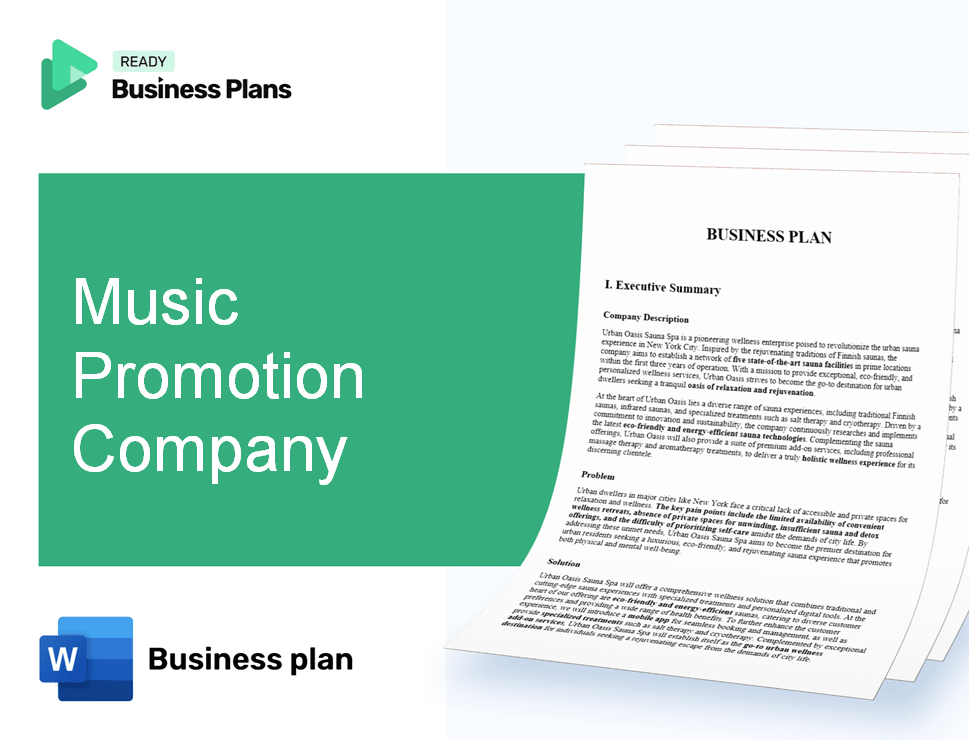 Music Promotion Company Business Plan