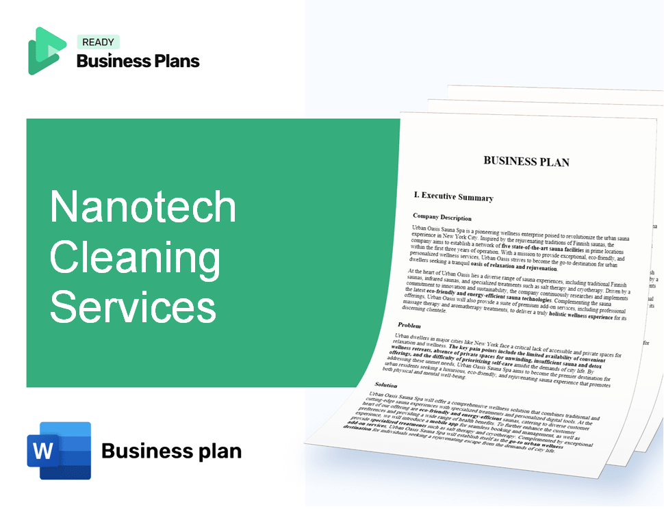 Nanotech Cleaning Services Business Plan