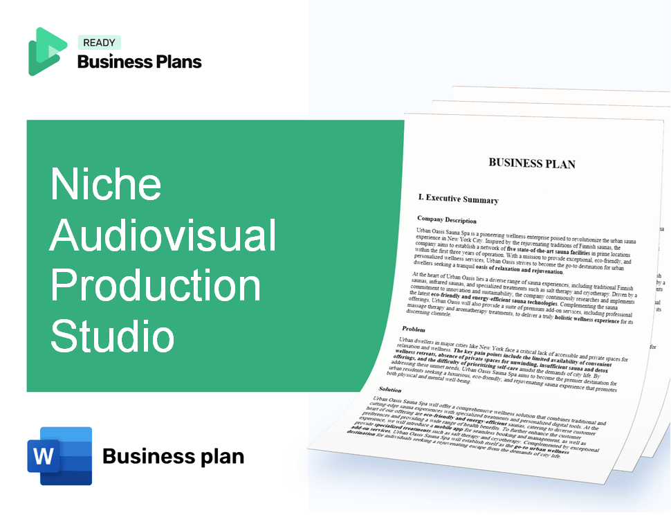 Niche Audiovisual Production Studio Business Plan