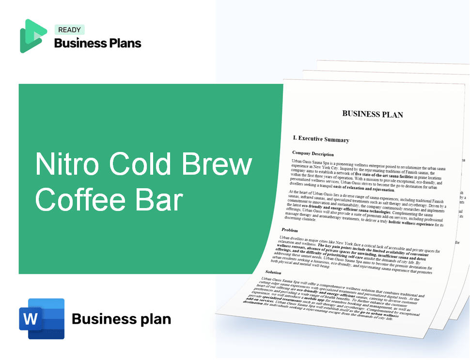 Nitro Cold Brew Coffee Bar Business Plan