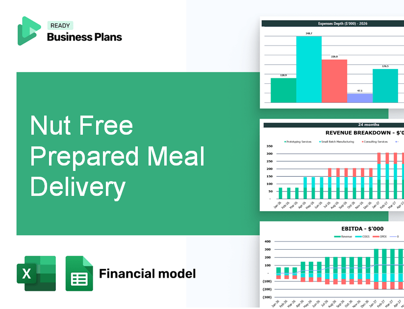 Nut Free Prepared Meal Delivery Financial Model