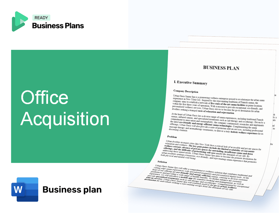 Office Acquisition Business Plan