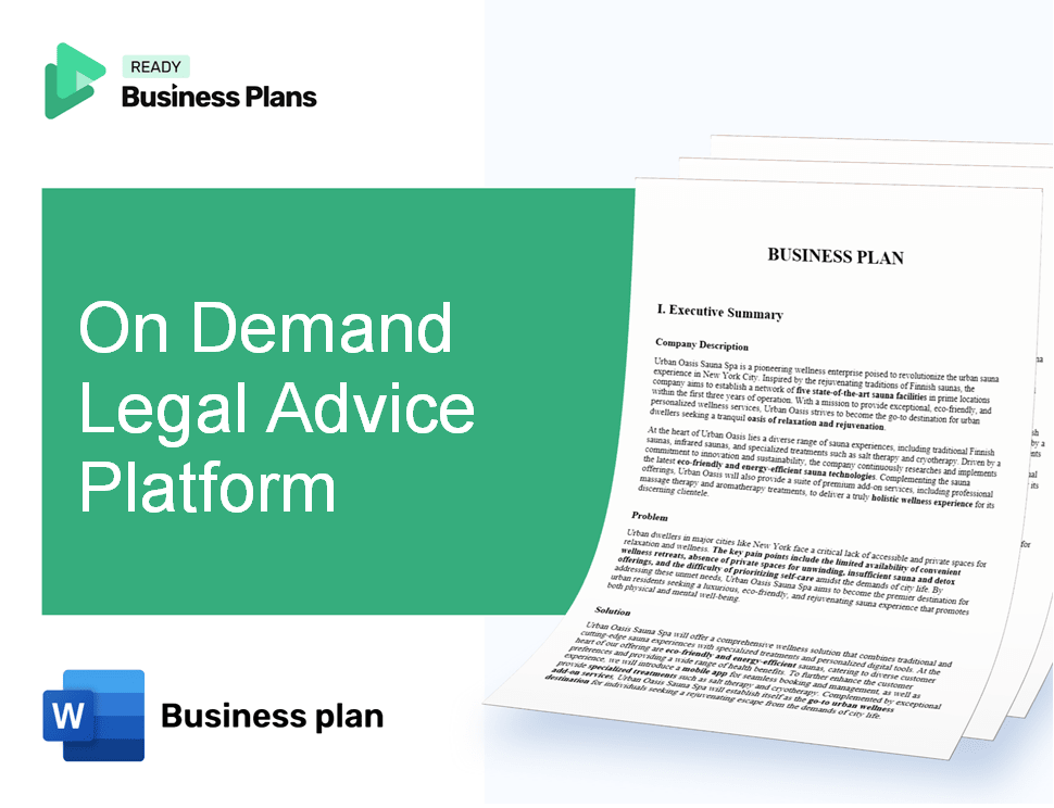 On Demand Legal Advice Platform Business Plan