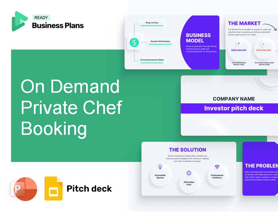 On Demand Private Chef Booking Pitch Deck
