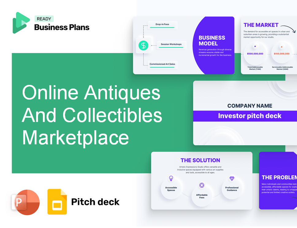 Online Antiques And Collectibles Marketplace Pitch Deck