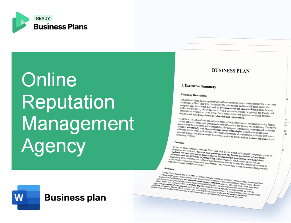 Online Reputation Management Agency Business Plan