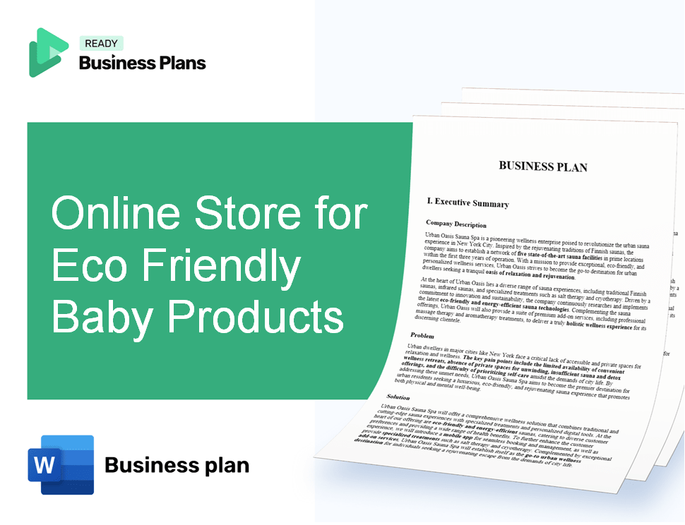 Online Store for Eco Friendly Baby Products Business Plan