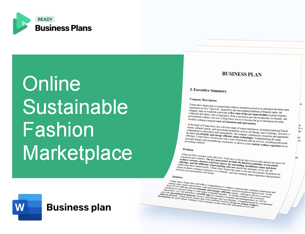 Online Sustainable Fashion Marketplace Business Plan