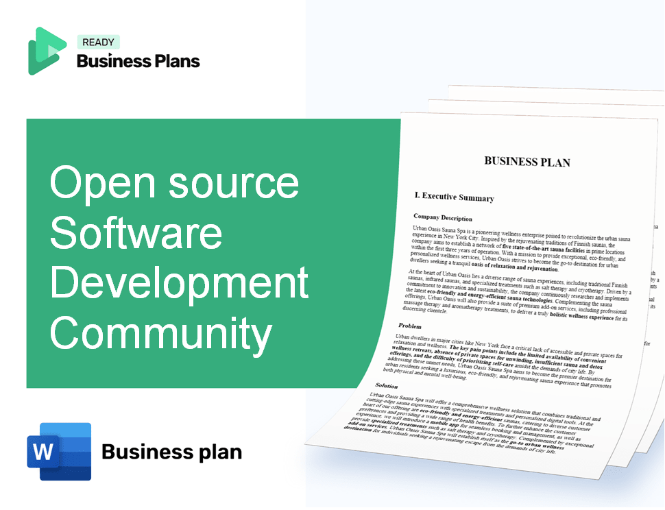 Open source Software Development Community Business Plan