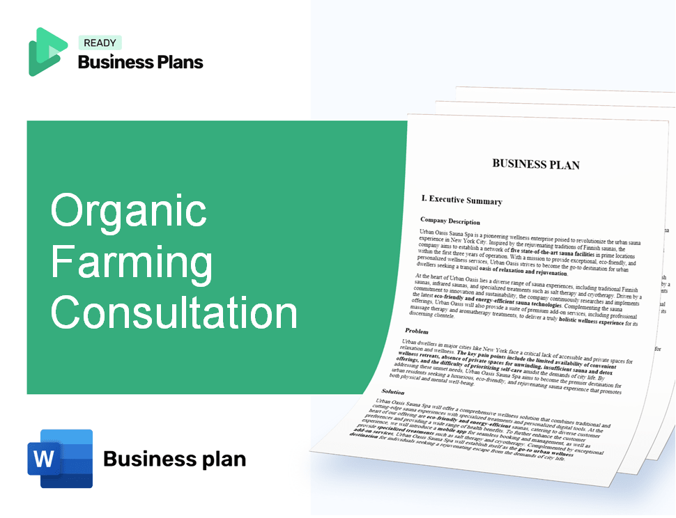 Organic Farming Consultation Business Plan