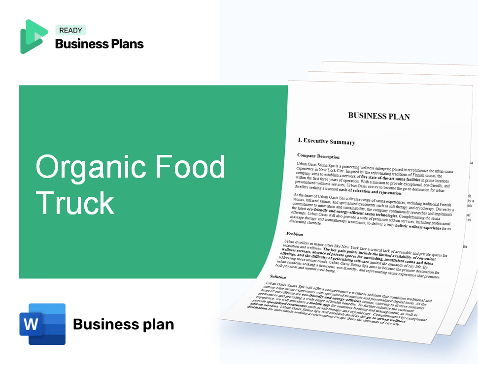 Organic Food Truck Business Plan