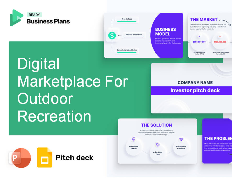 Digital Marketplace For Outdoor Recreation Pitch Deck