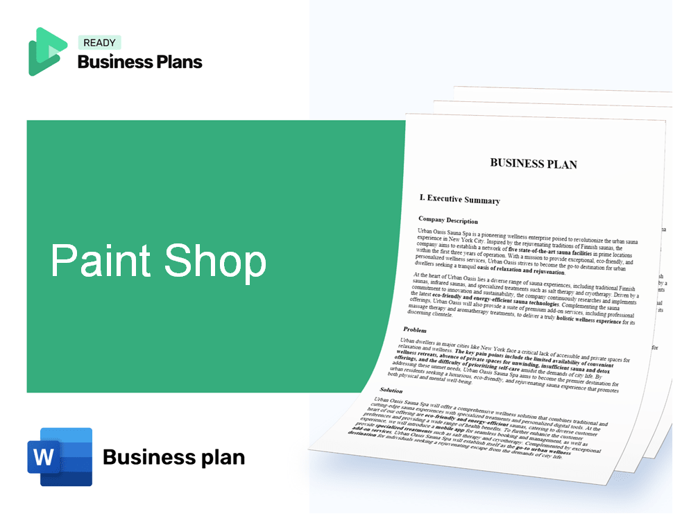 Paint Shop Business Plan