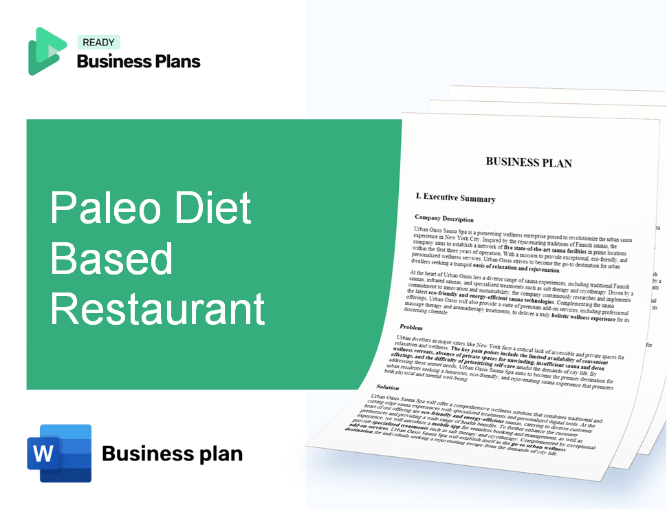 Paleo Diet Based Restaurant Business Plan