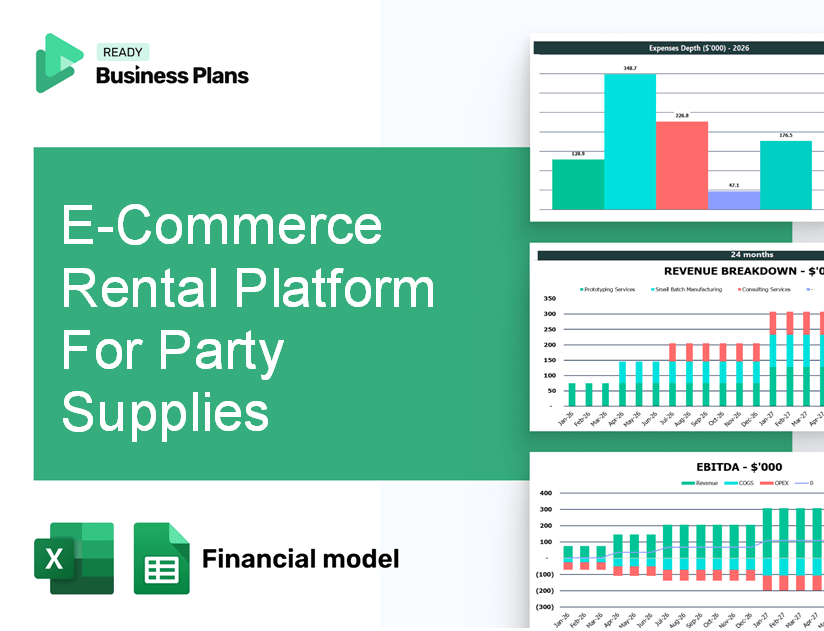 E-Commerce Rental Platform For Party Supplies Financial Model