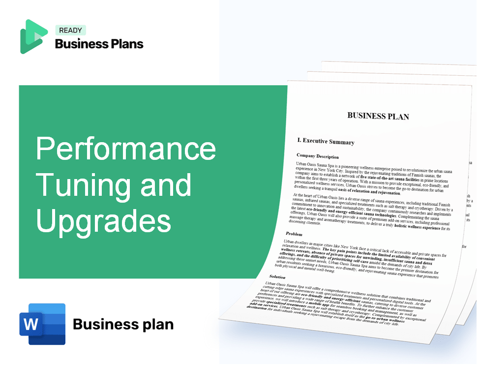Performance Tuning and Upgrades Business Plan