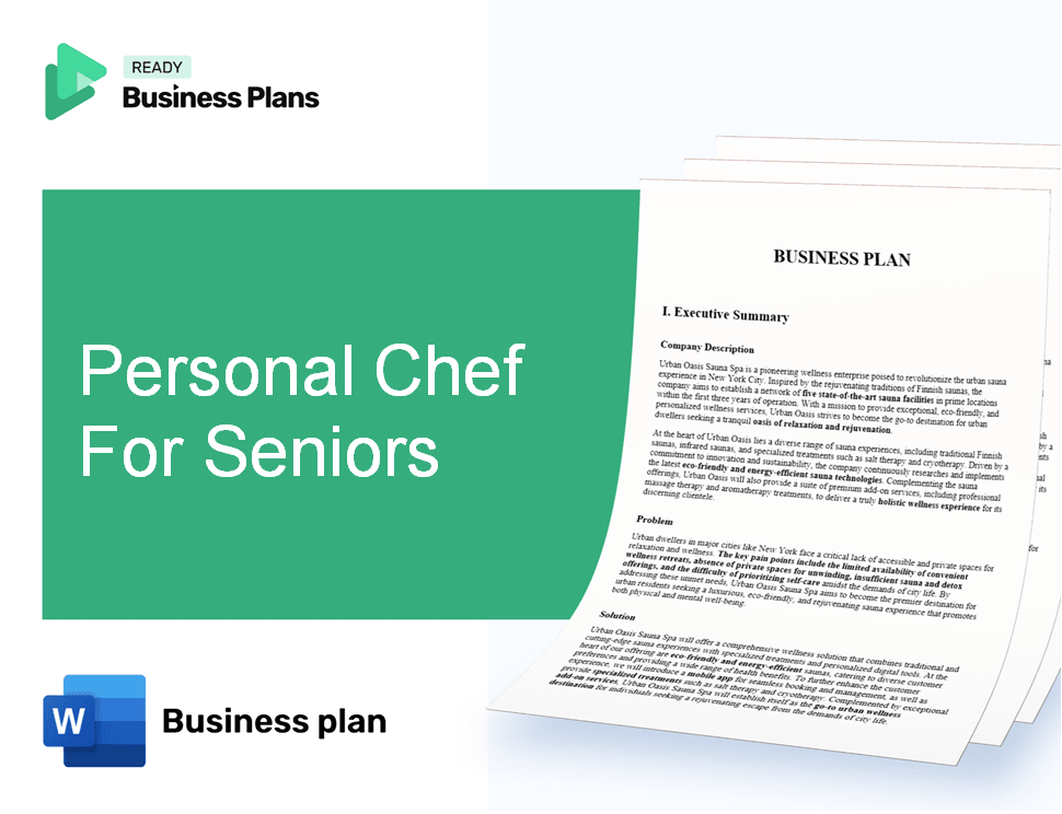 Personal Chef For Seniors Business Plan