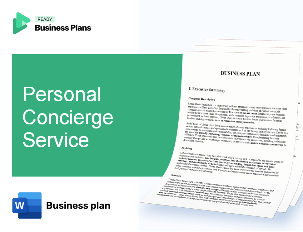 Personal Concierge Service Business Plan