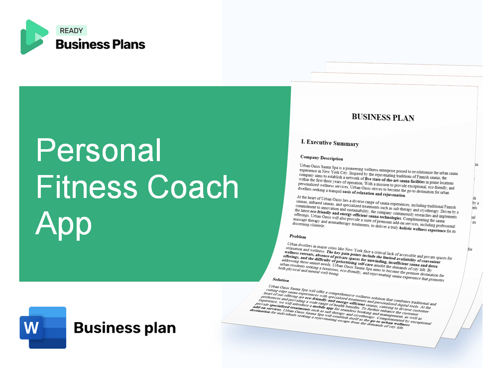 Personal Fitness Coach App Business Plan