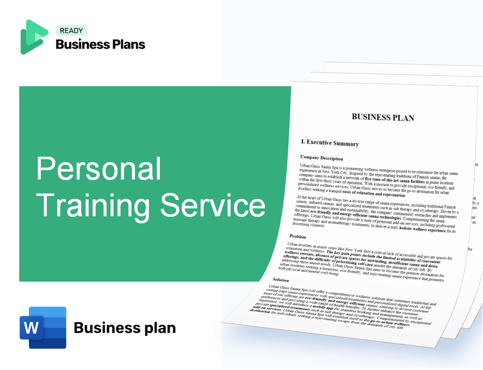 Personal Training Service Business Plan