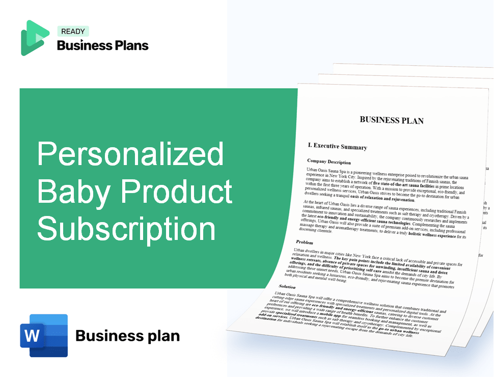 Personalized Baby Product Subscription Business Plan