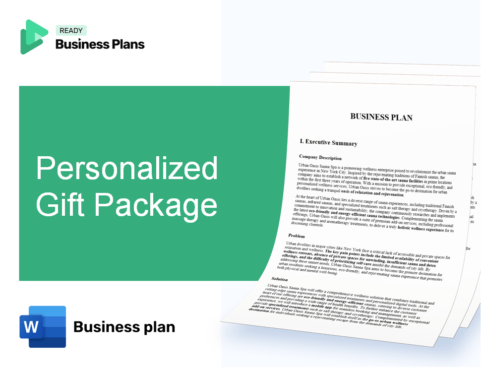 Personalized Gift Package Business Plan