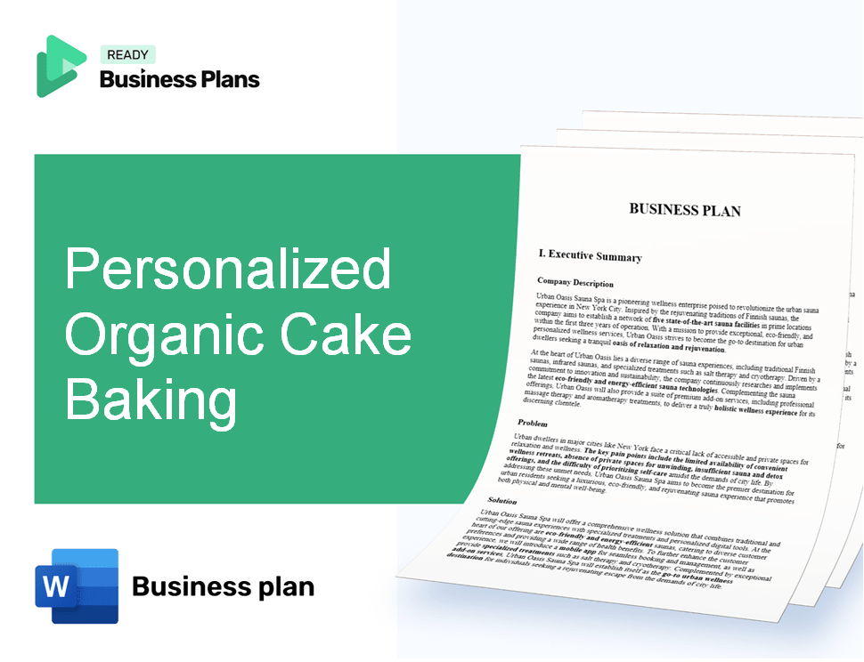 Personalized Organic Cake Baking Business Plan