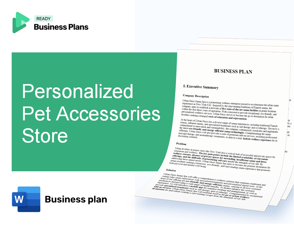 Personalized Pet Accessories Store Business Plan
