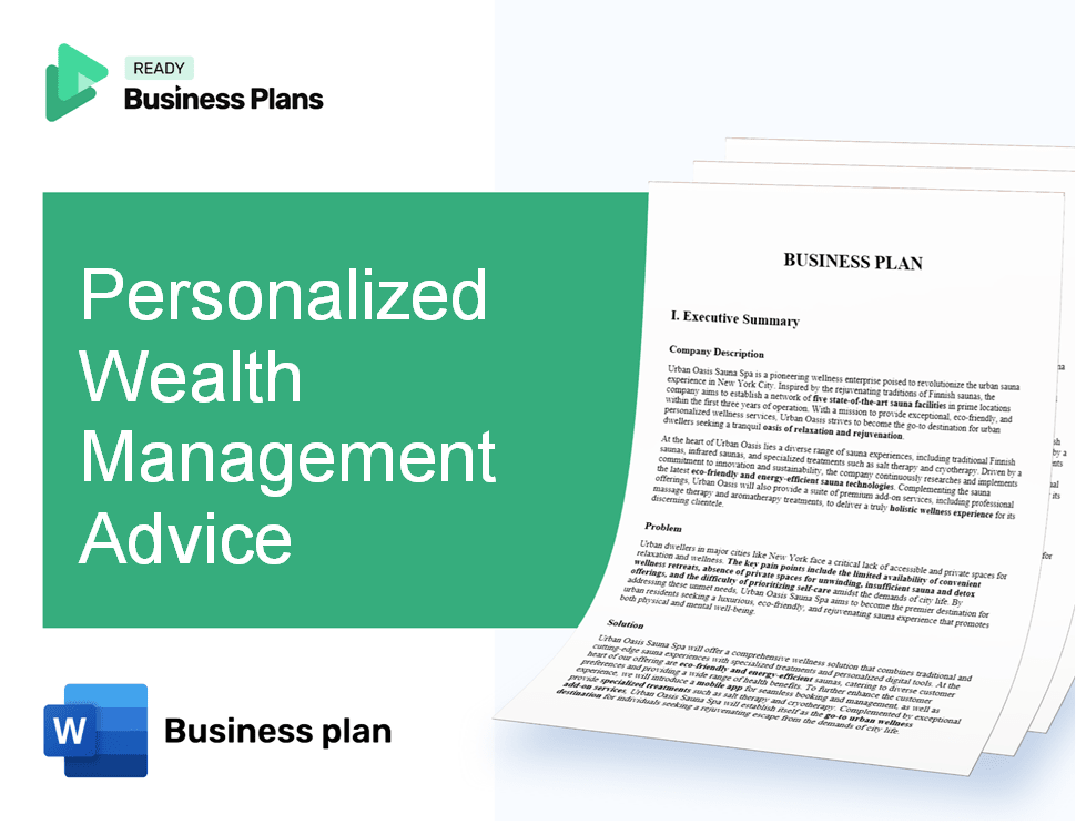 Personalized Wealth Management Advice Business Plan