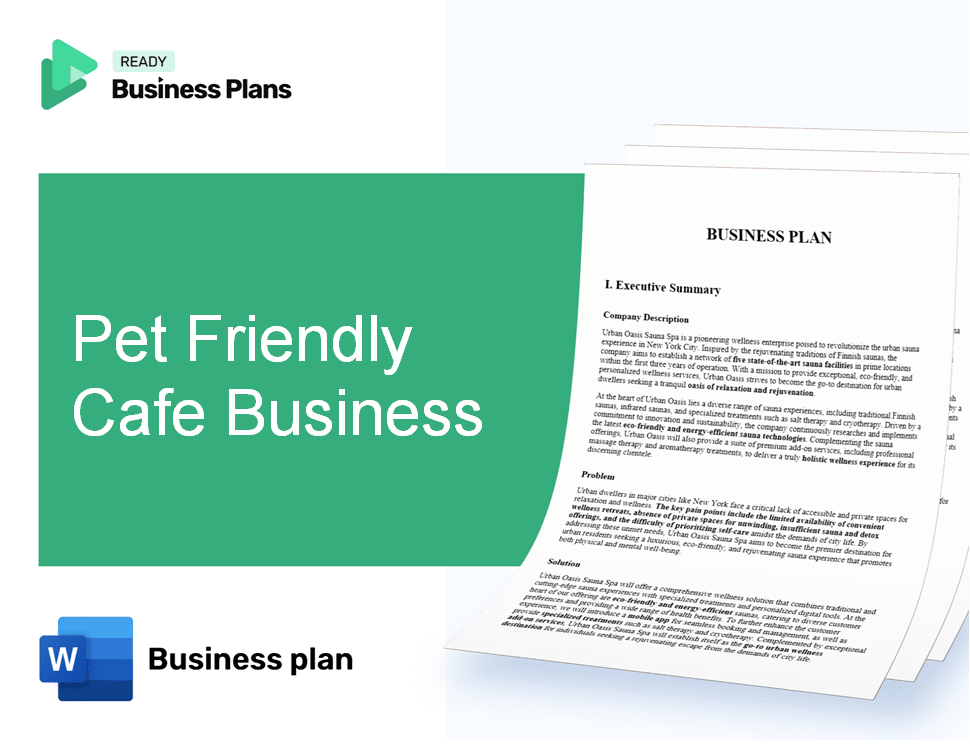 Pet Friendly Cafe Business Business Plan