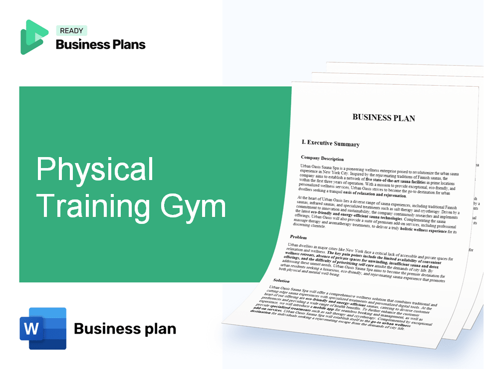 Physical Training Gym Business Plan