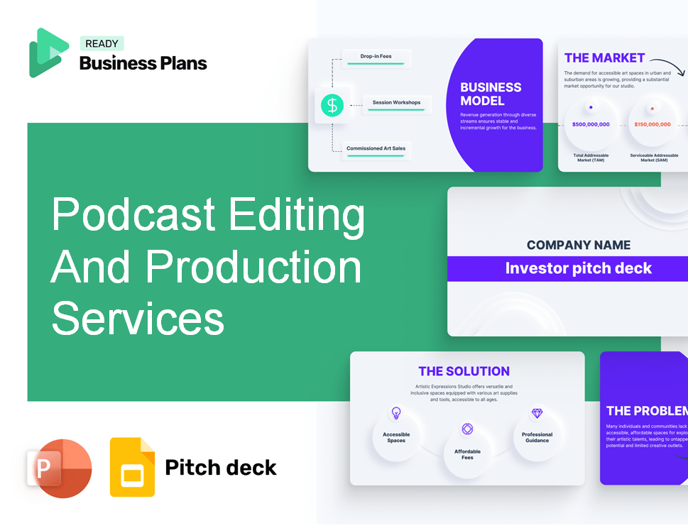 Podcast Editing And Production Services Pitch Deck