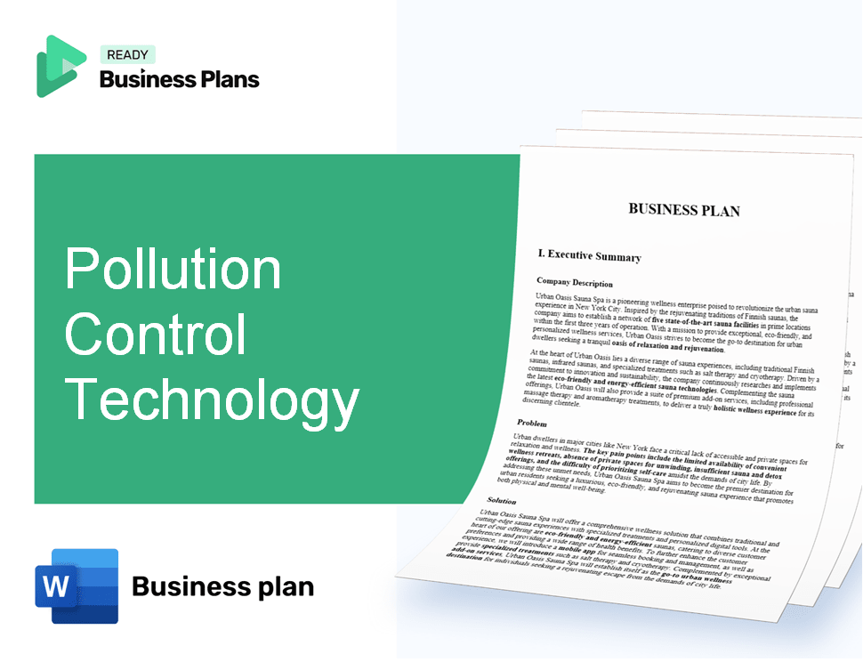 Pollution Control Technology Business Plan