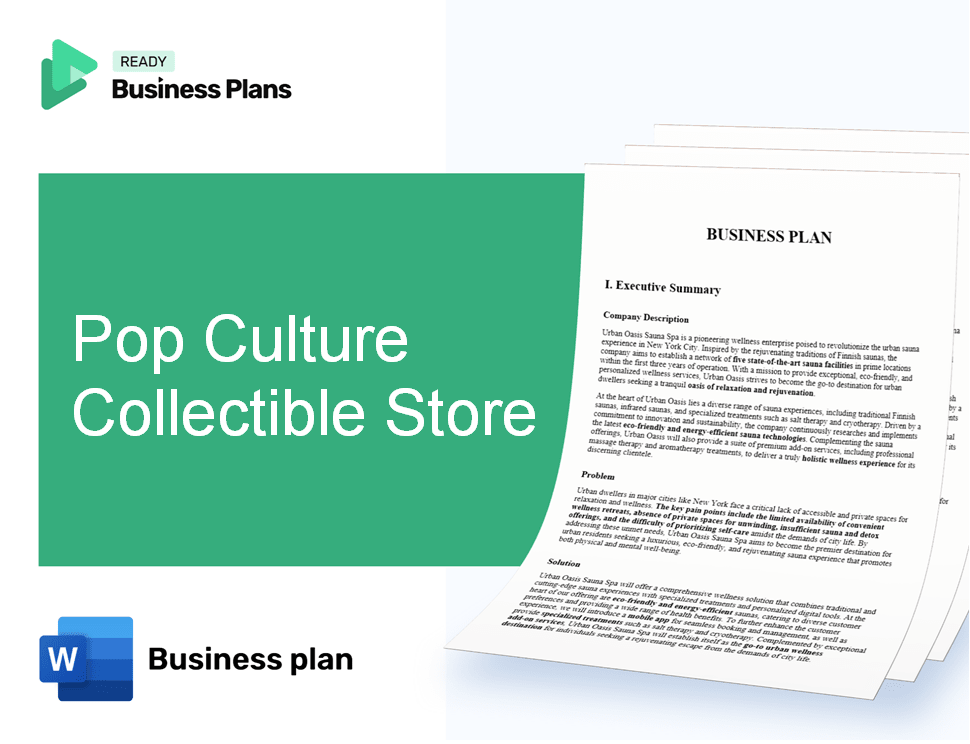 Pop Culture Collectible Store Business Plan