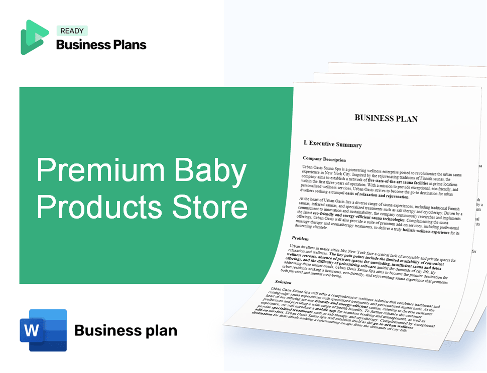 Premium Baby Products Store Business Plan