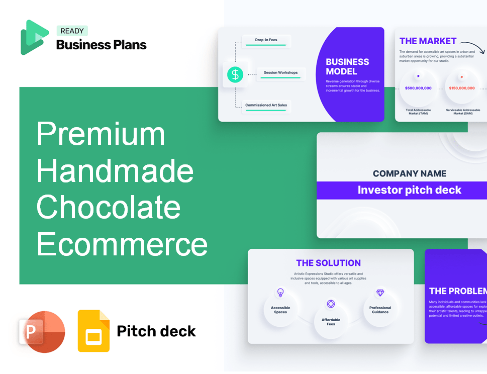 Premium Handmade Chocolate Ecommerce Pitch Deck